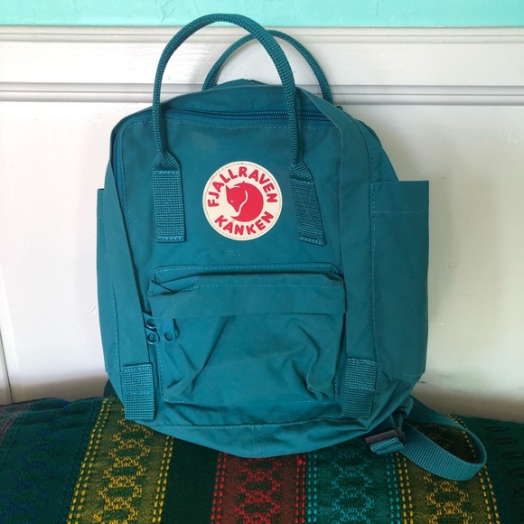 turquoise kanken bag